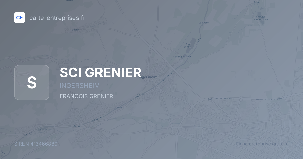 SCI GRENIER — 413466889 — fiche entreprise