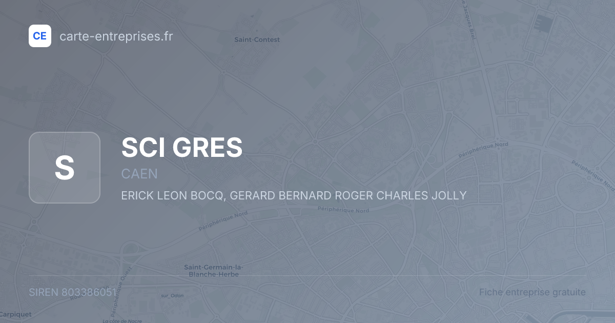 SCI GRES — 803386051 — fiche entreprise