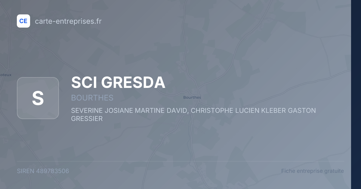 SCI GRESDA — 489783506 — fiche entreprise