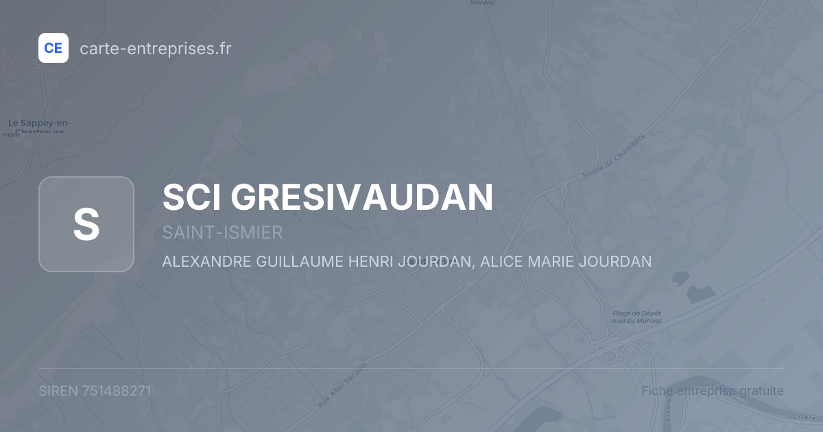 SCI GRESIVAUDAN — 751488271 — fiche entreprise