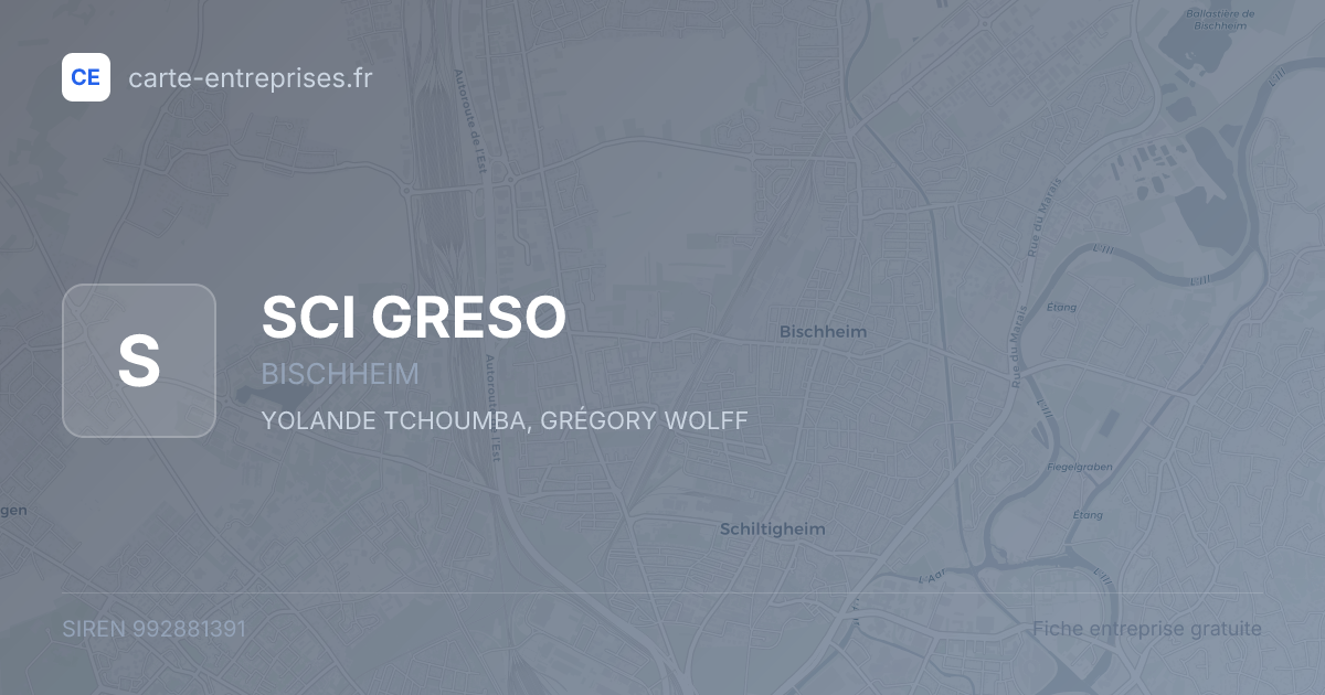 SCI GRESO — 992881391 — fiche entreprise
