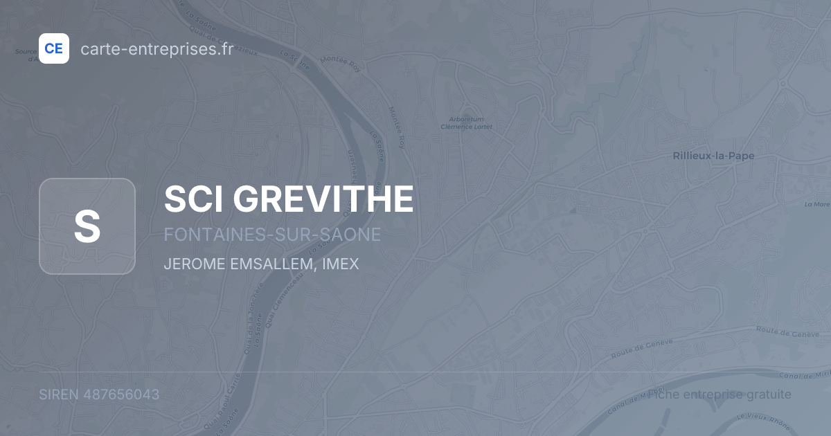 SCI GREVITHE — 487656043 — fiche entreprise