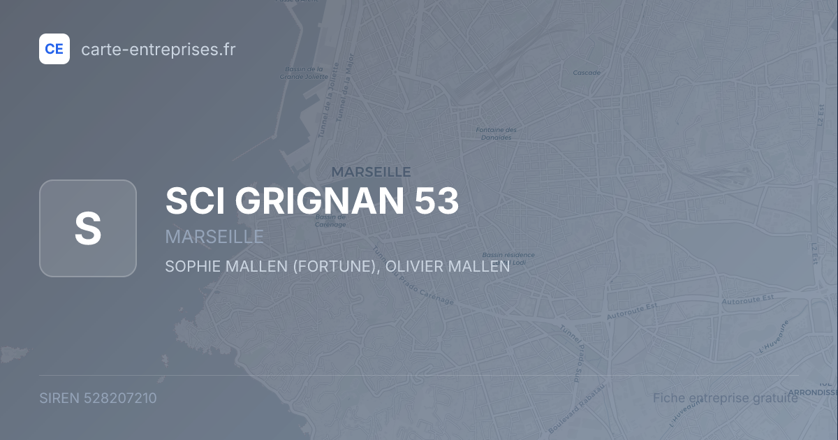 SCI GRIGNAN 53 — 528207210 — fiche entreprise