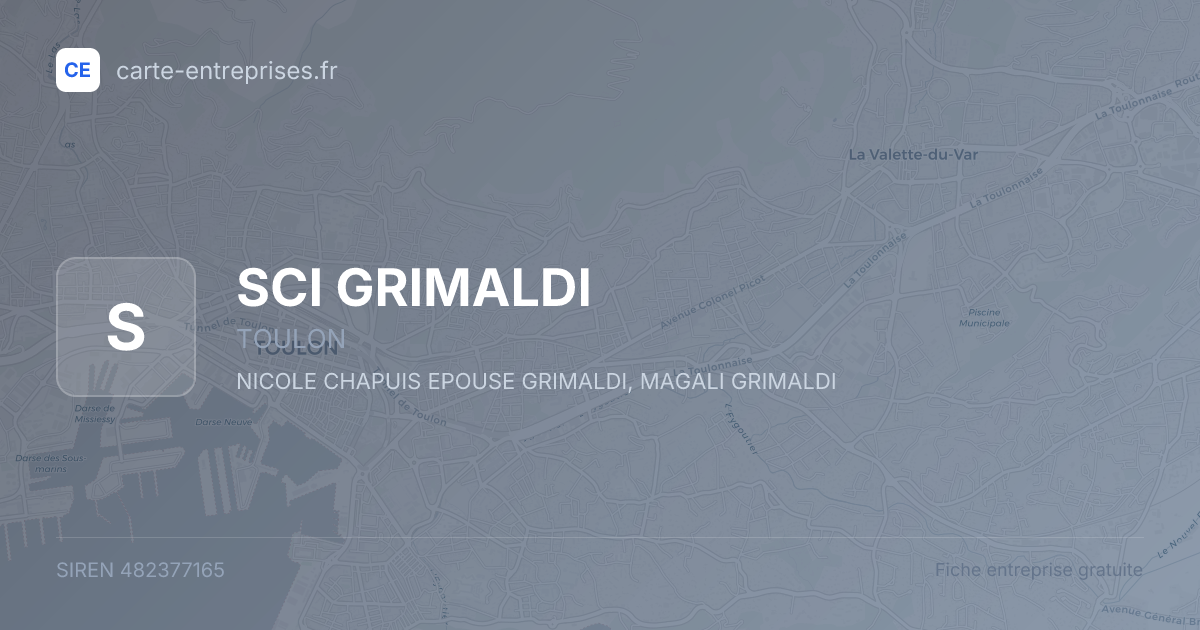SCI GRIMALDI — 482377165 — fiche entreprise