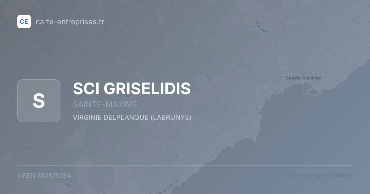 SCI GRISELIDIS — 380875294 — fiche entreprise