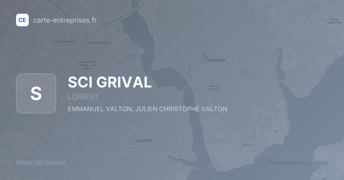 SCI GRIVAL — 385366455 — fiche entreprise