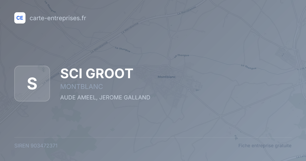 SCI GROOT — 903472371 — fiche entreprise