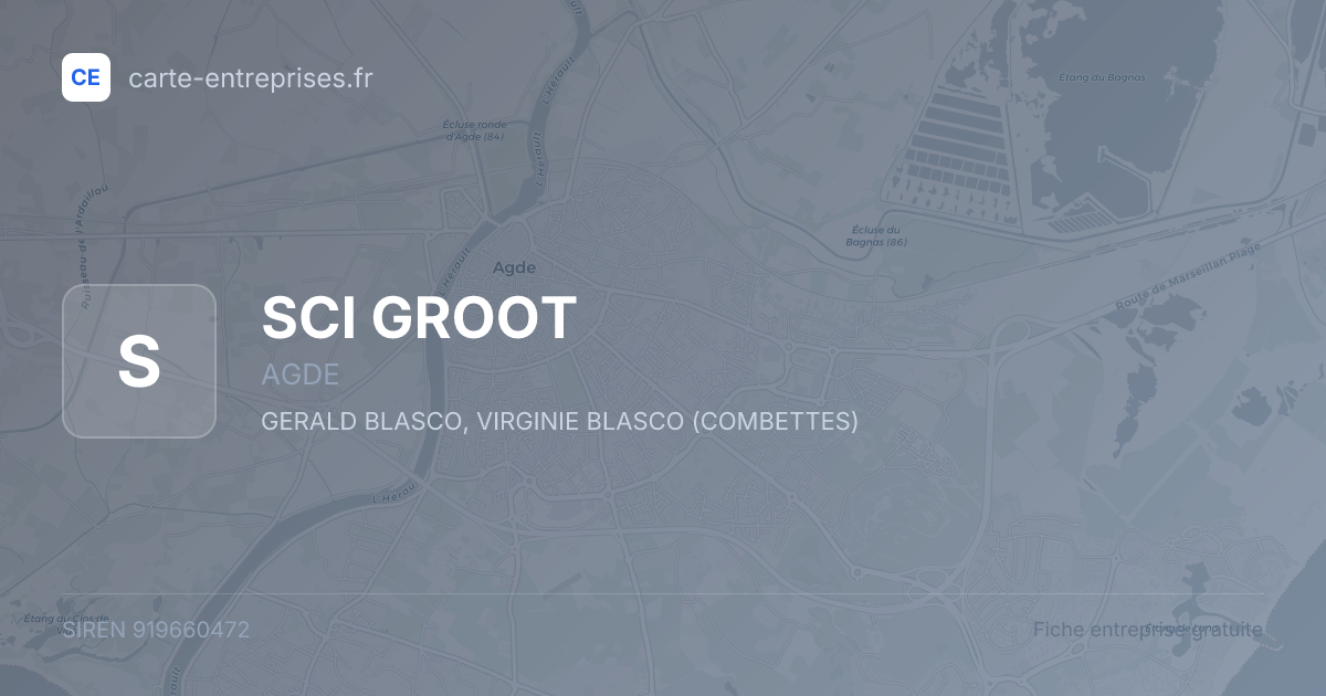 SCI GROOT — 919660472 — fiche entreprise