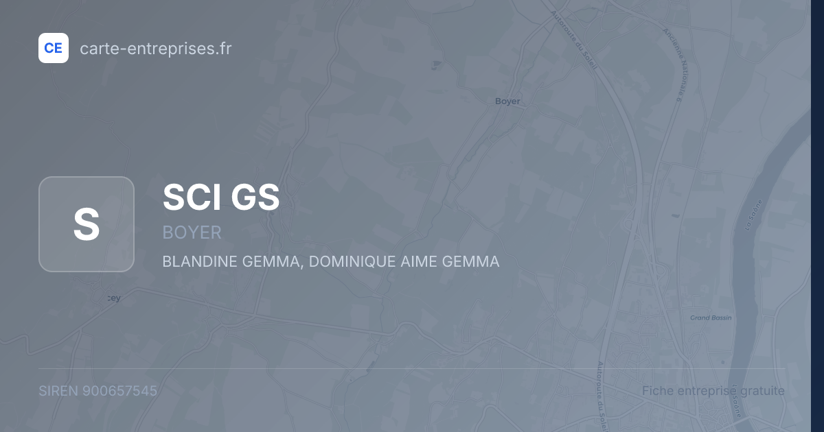 SCI GS — 900657545 — fiche entreprise