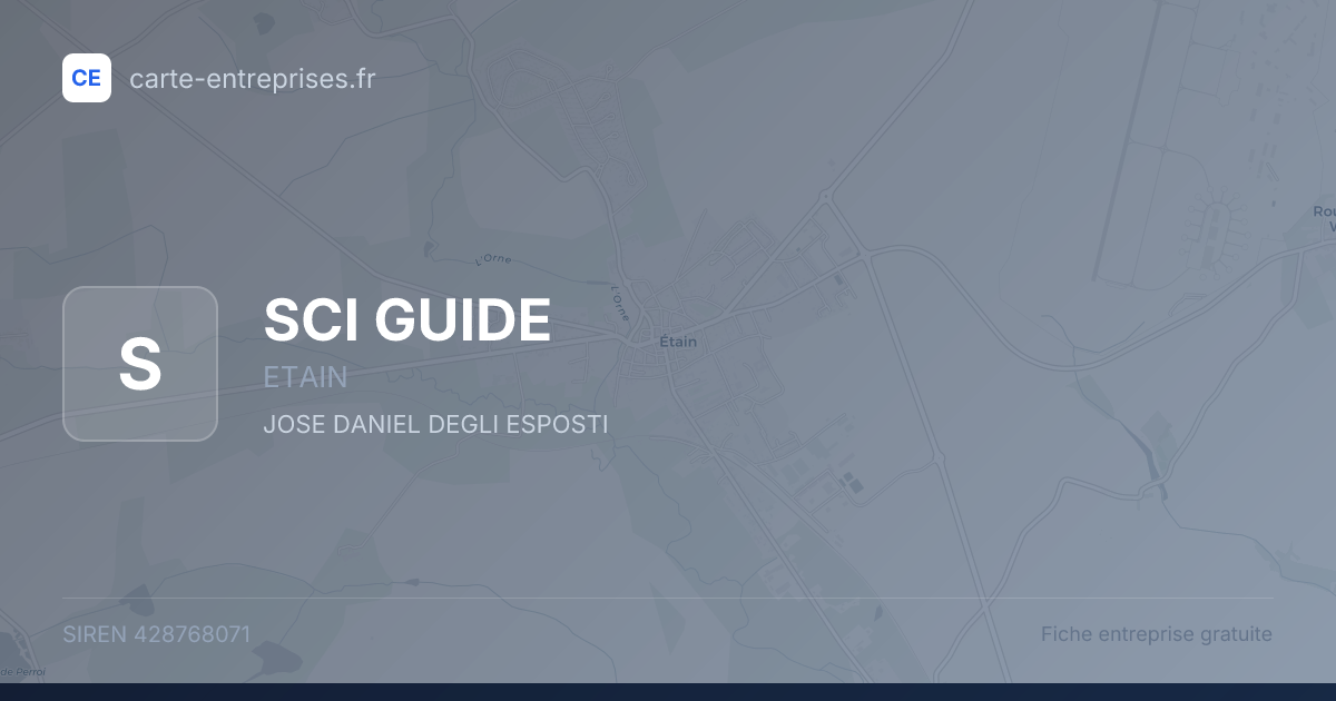 SCI GUIDE — 428768071 — fiche entreprise