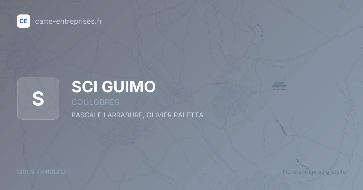 SCI GUIMO — 484089321 — fiche entreprise