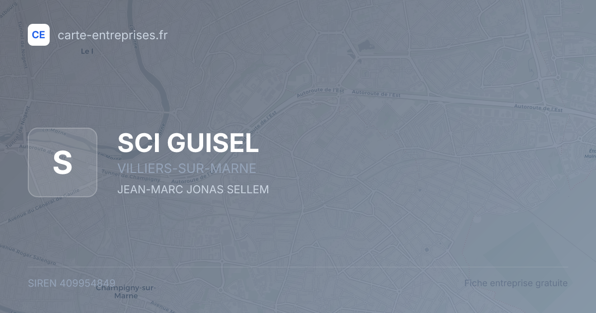 SCI GUISEL — 409954849 — fiche entreprise
