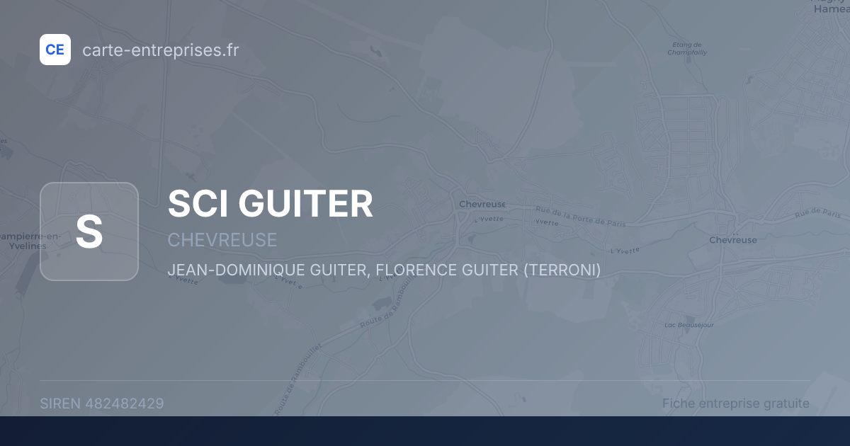 SCI GUITER — 482482429 — fiche entreprise