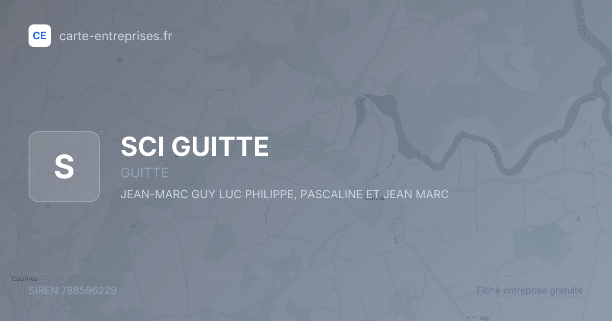 SCI GUITTE — 788596229 — fiche entreprise