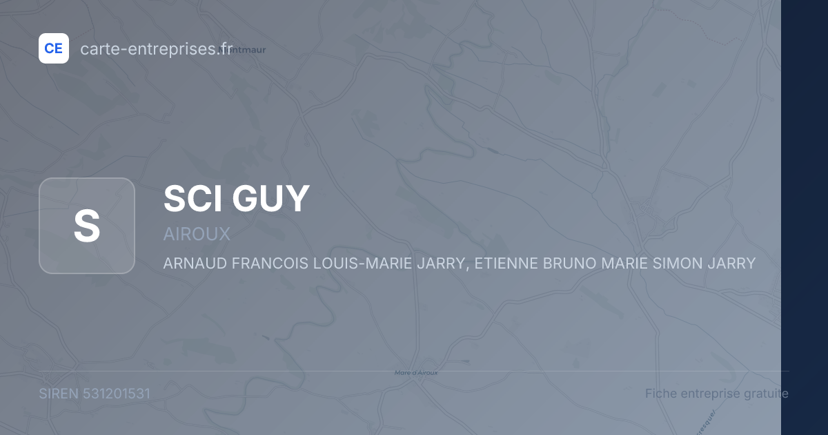 SCI GUY — 531201531 — fiche entreprise