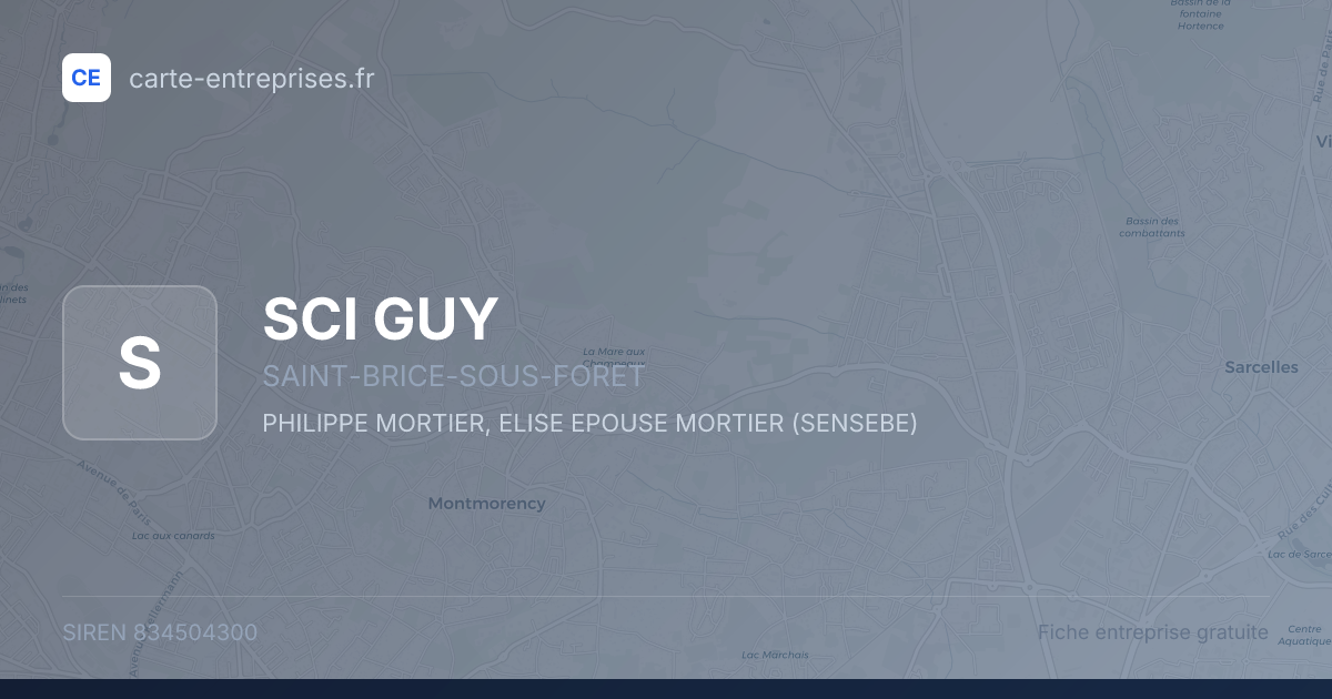 SCI GUY — 834504300 — fiche entreprise