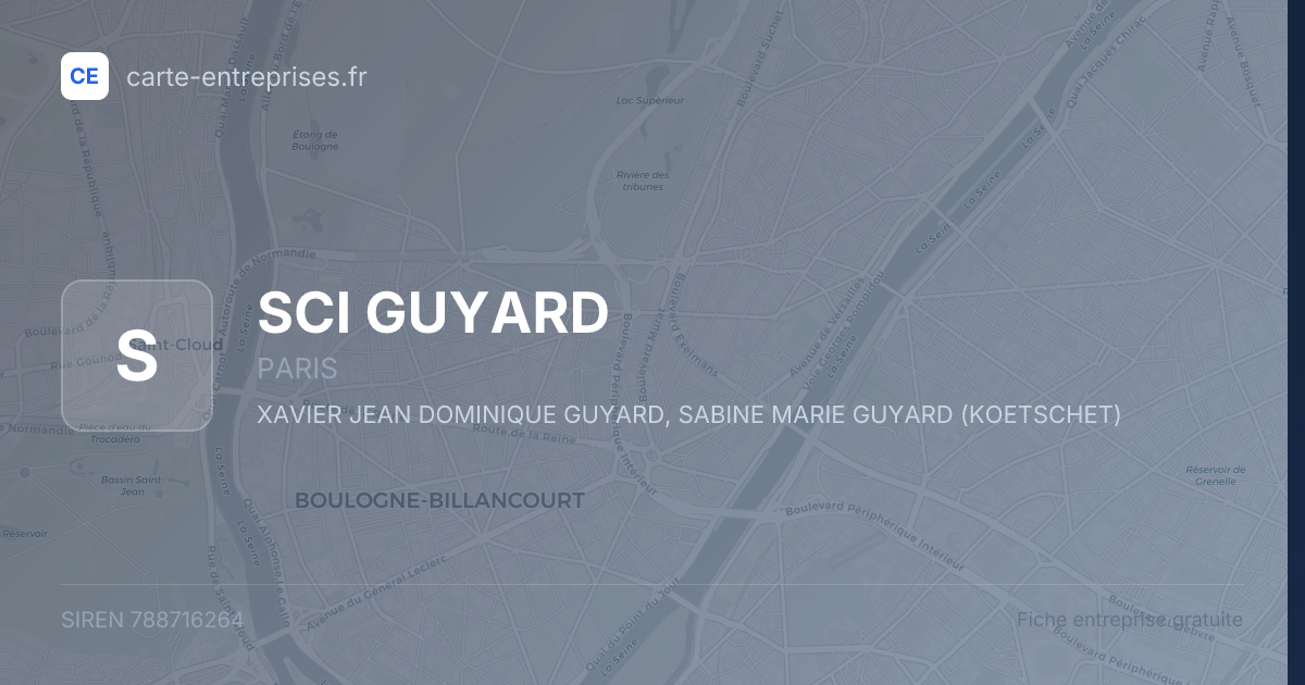 SCI GUYARD — 788716264 — fiche entreprise