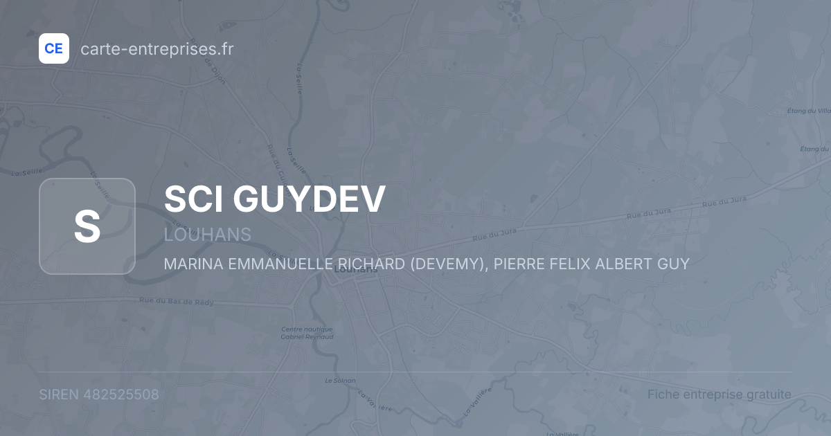 SCI GUYDEV — 482525508 — fiche entreprise