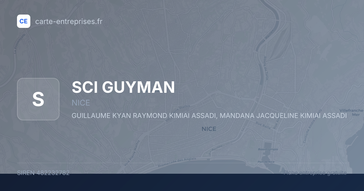 SCI GUYMAN — 482232782 — fiche entreprise