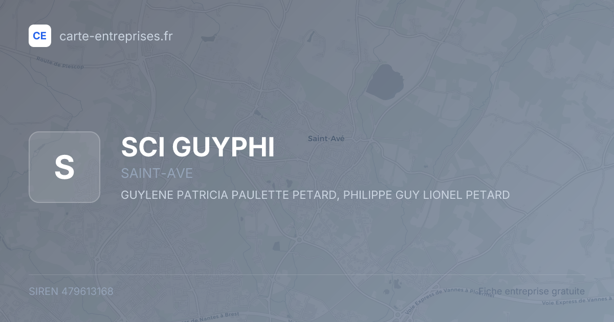 SCI GUYPHI — 479613168 — fiche entreprise