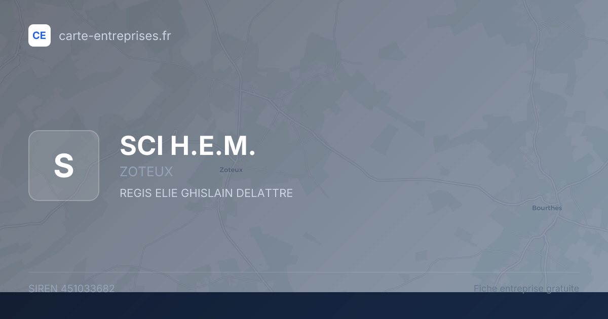 SCI H.E.M. — 451033682 — fiche entreprise