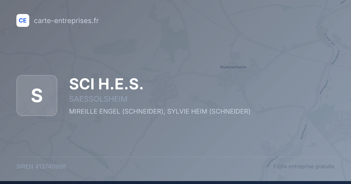 SCI H.E.S. — 413740986 — fiche entreprise