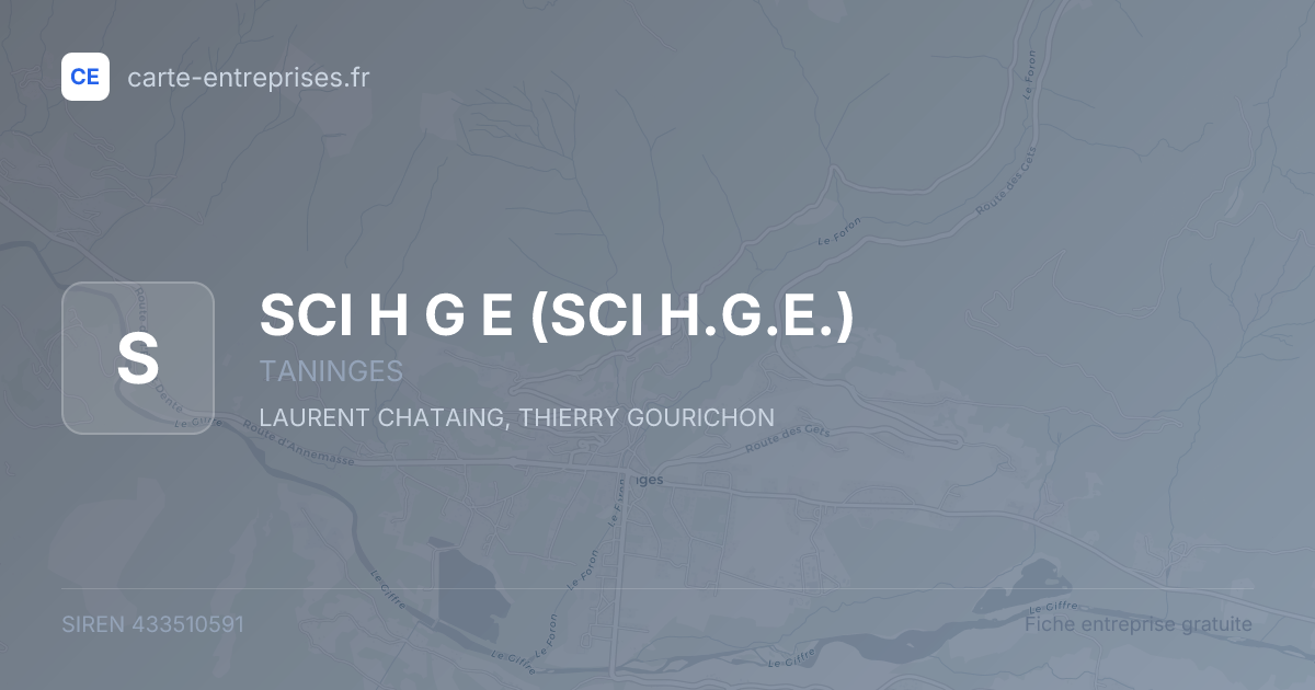 SCI H G E (SCI H.G.E.) — 433510591 — fiche entreprise