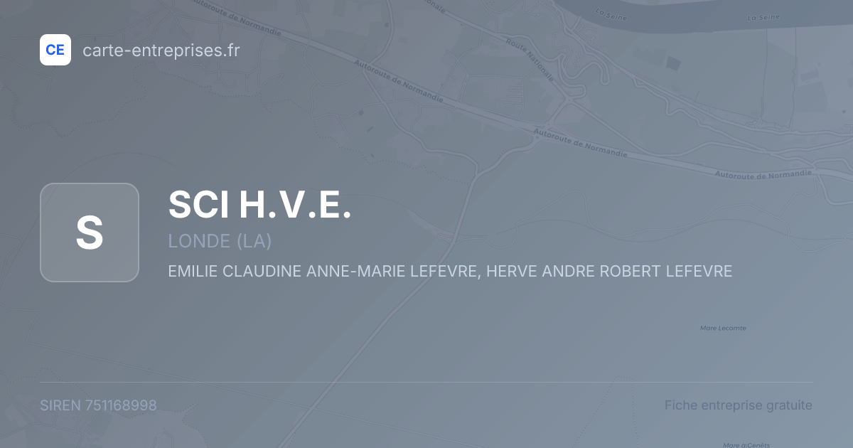 SCI H.V.E. — 751168998 — fiche entreprise