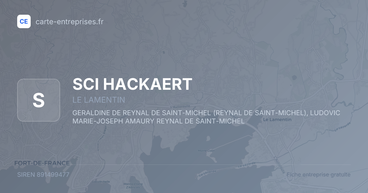 SCI HACKAERT — 891499477 — fiche entreprise