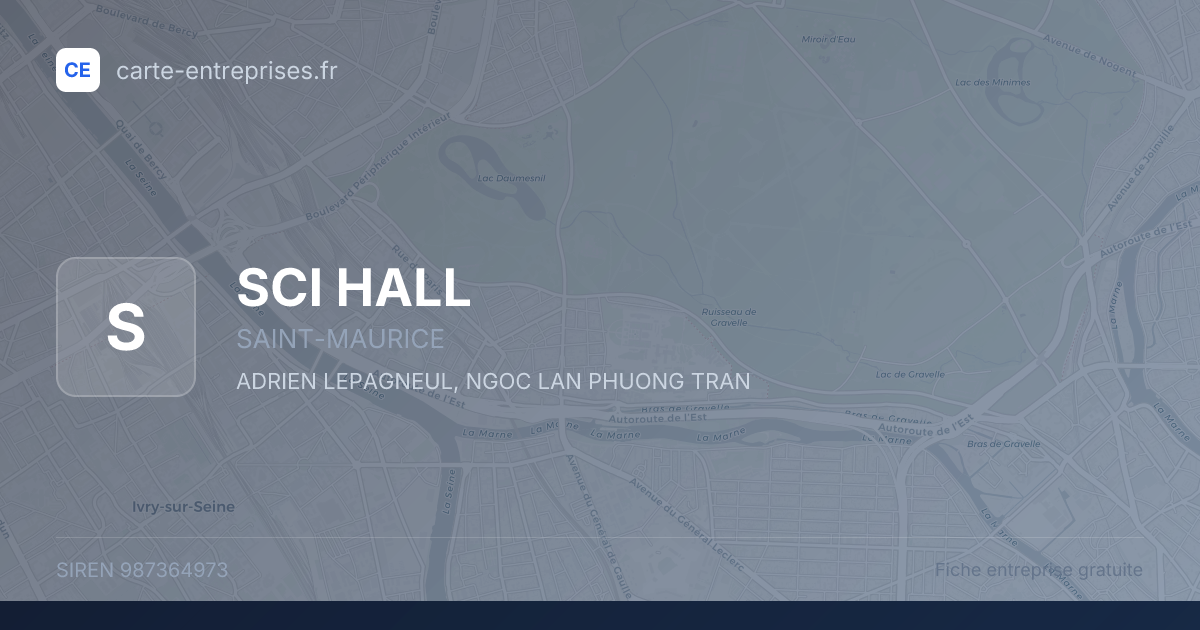 SCI HALL — 987364973 — fiche entreprise