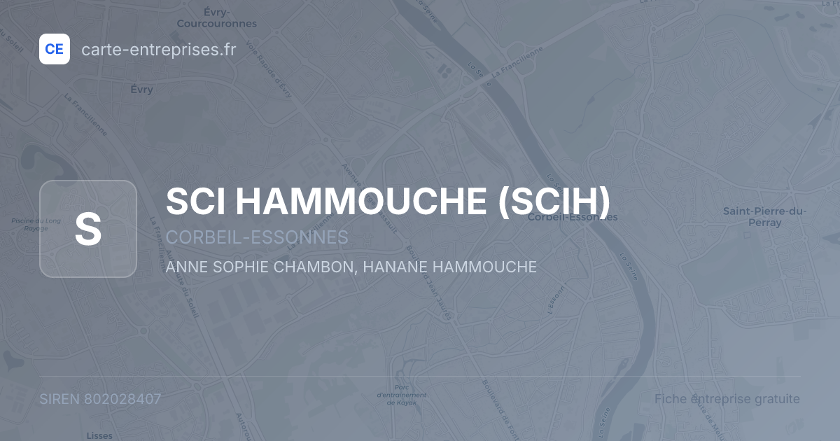 SCI HAMMOUCHE (SCIH) — 802028407 — fiche entreprise