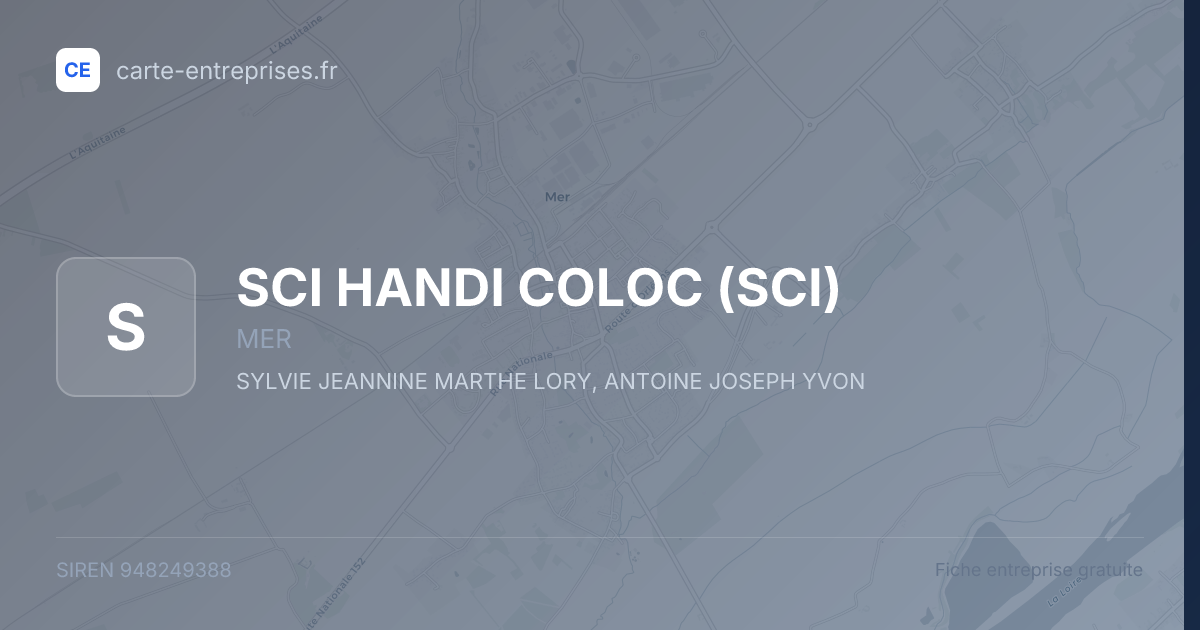 SCI HANDI COLOC (SCI) — 948249388 — fiche entreprise