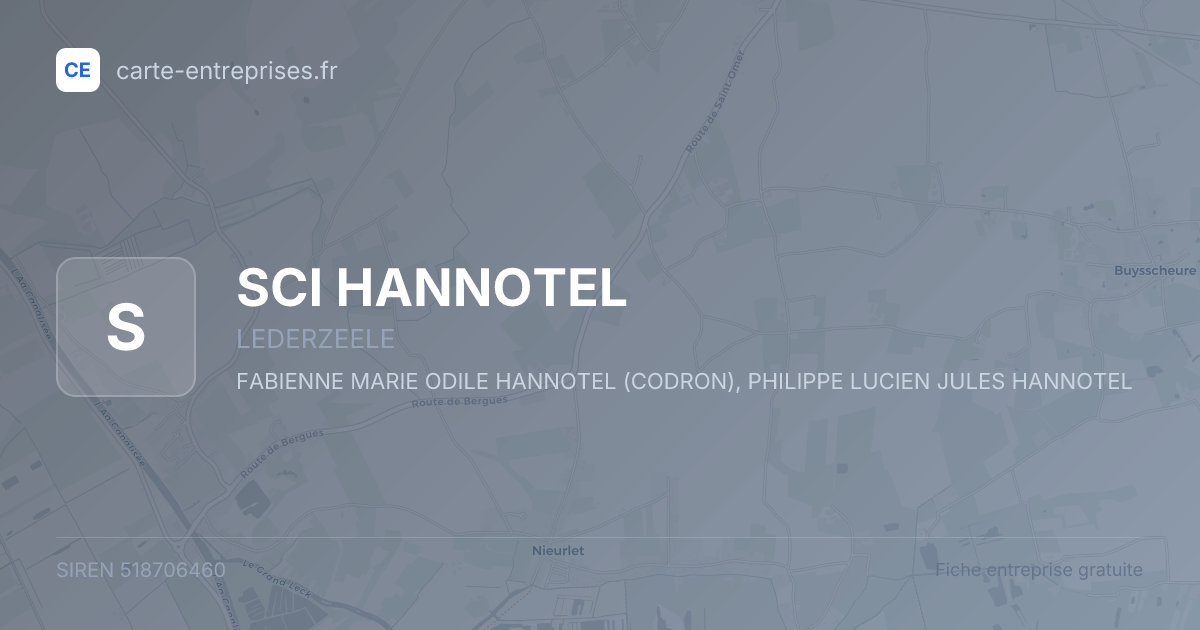 SCI HANNOTEL — 518706460 — fiche entreprise