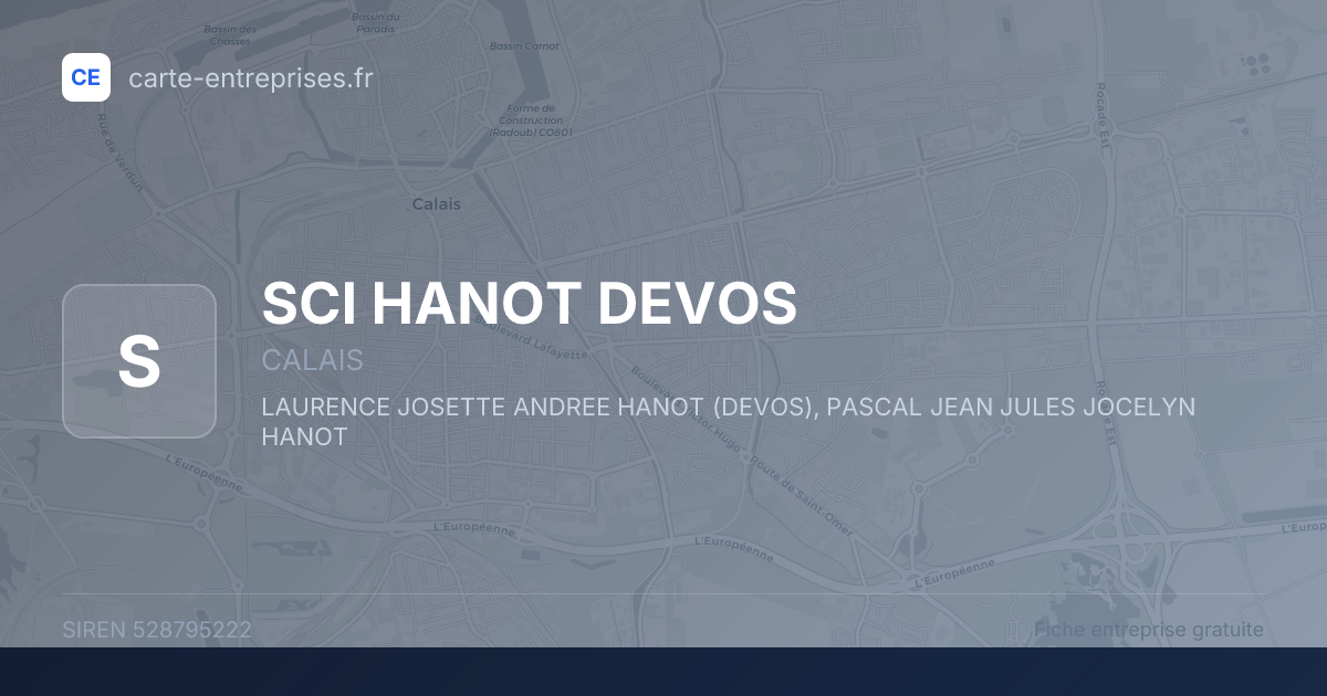 SCI HANOT DEVOS — 528795222 — fiche entreprise