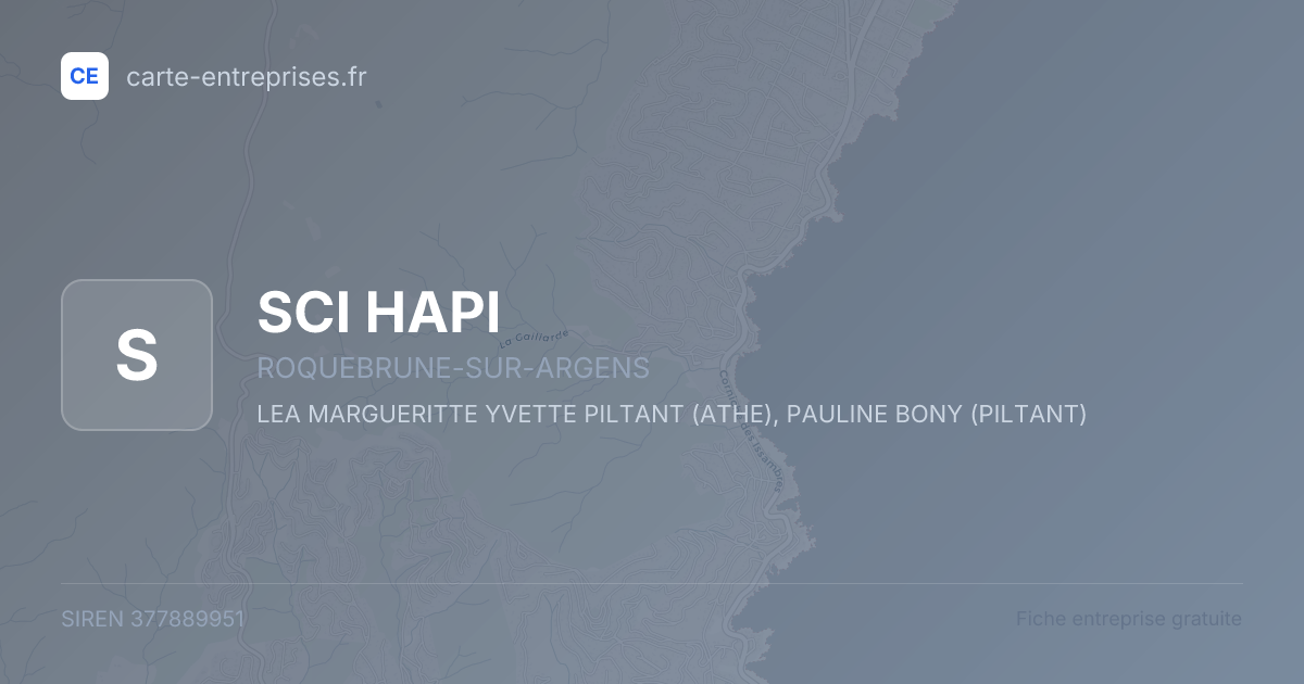 SCI HAPI — 377889951 — fiche entreprise