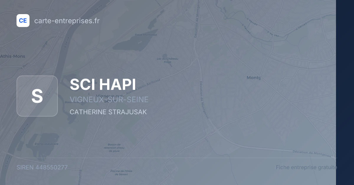 SCI HAPI — 448550277 — fiche entreprise