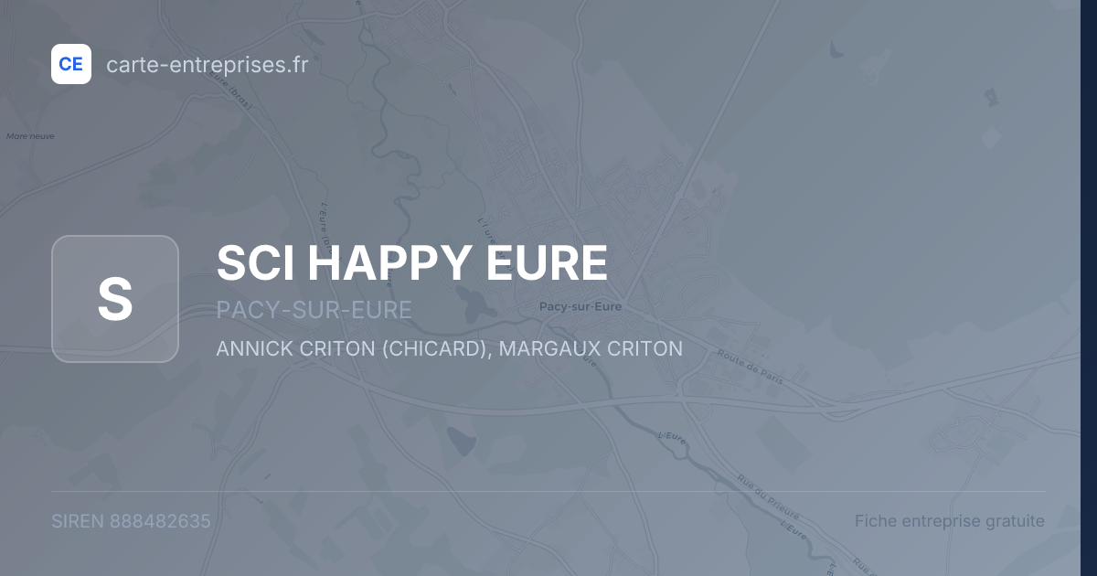 SCI HAPPY EURE — 888482635 — fiche entreprise