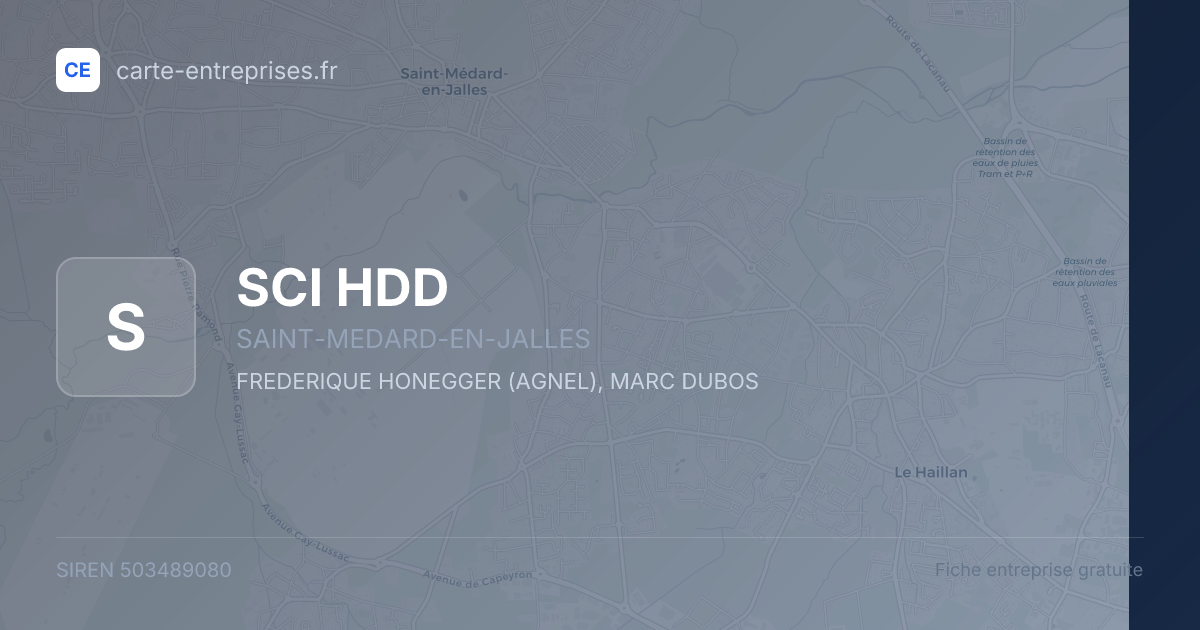 SCI HDD — 503489080 — fiche entreprise