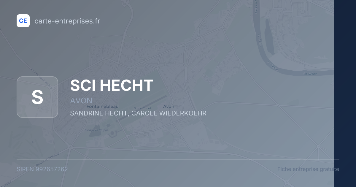 SCI HECHT — 992657262 — fiche entreprise