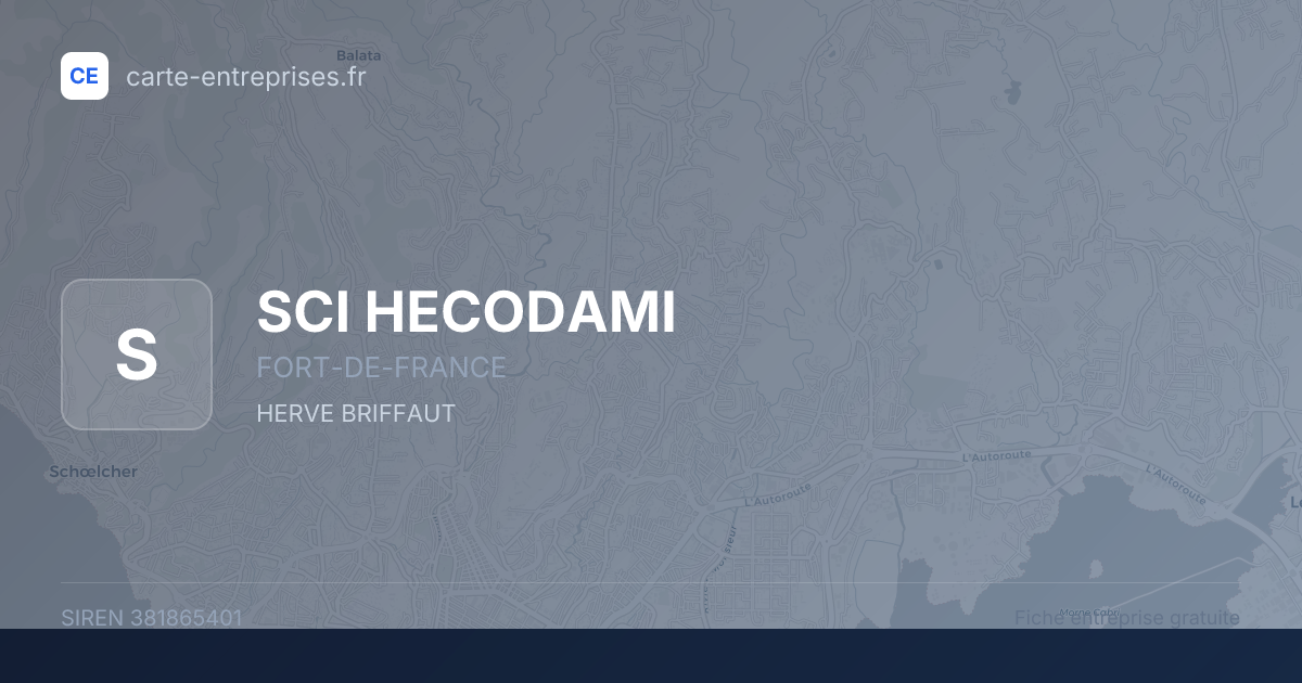 SCI HECODAMI — 381865401 — fiche entreprise