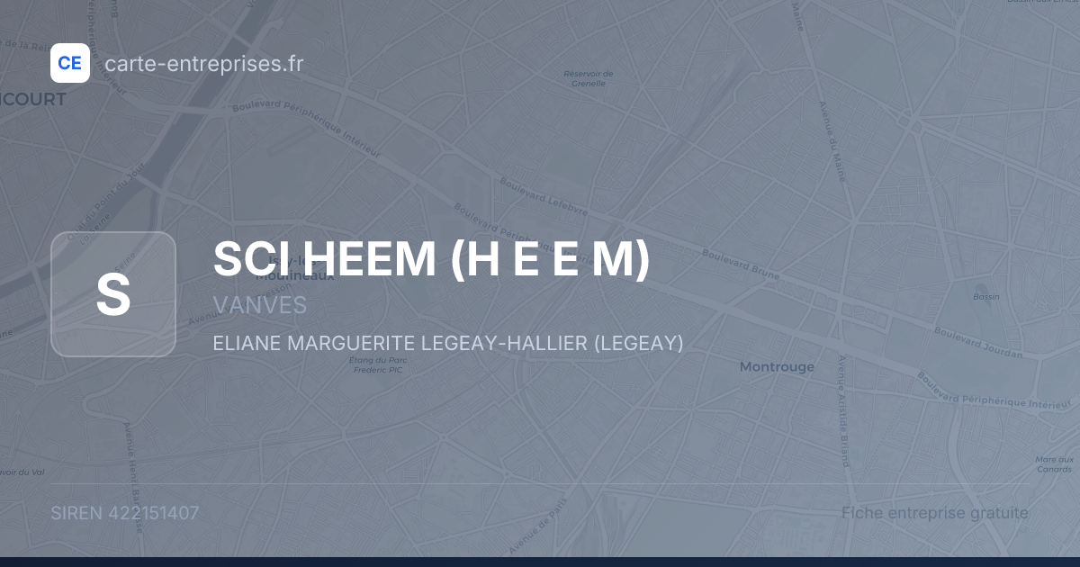 SCI HEEM (H E E M) — 422151407 — fiche entreprise