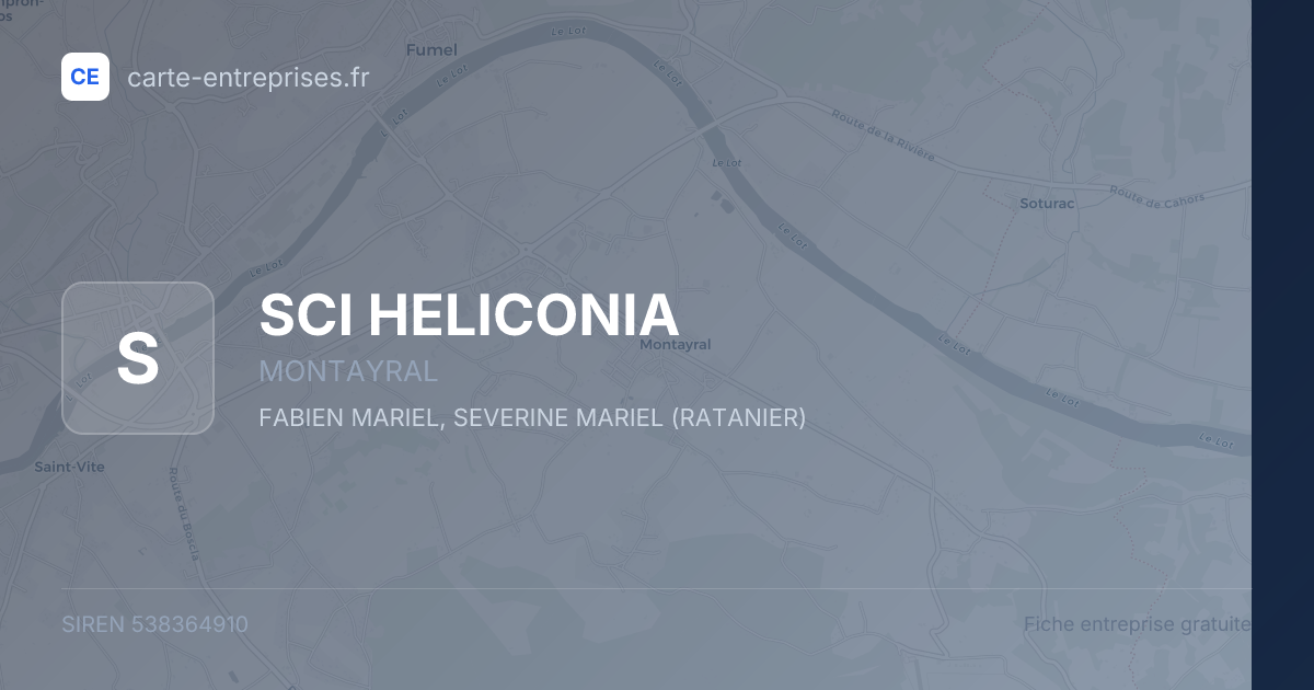 SCI HELICONIA — 538364910 — fiche entreprise