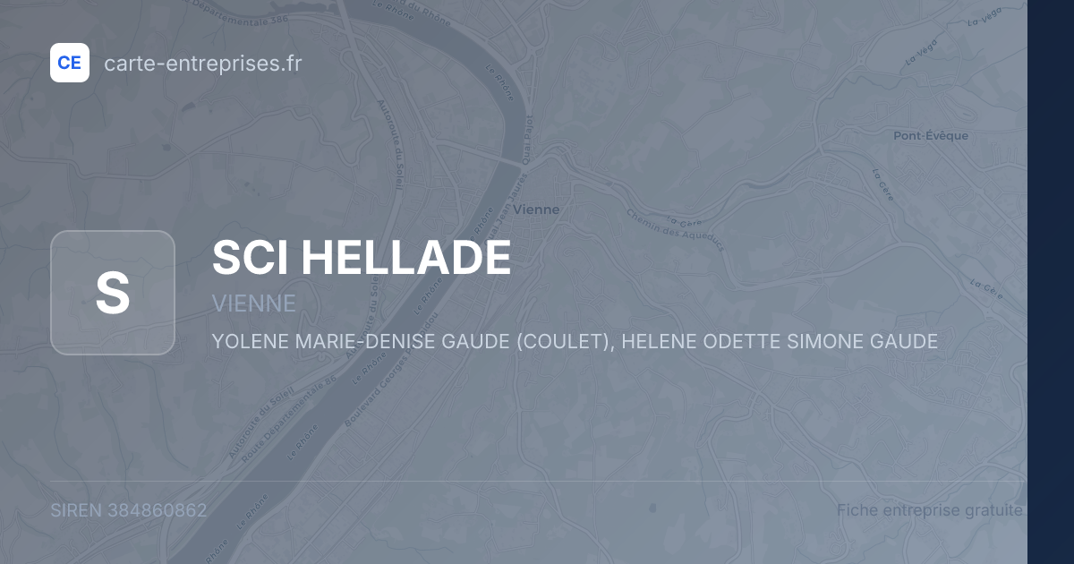 SCI HELLADE — 384860862 — fiche entreprise