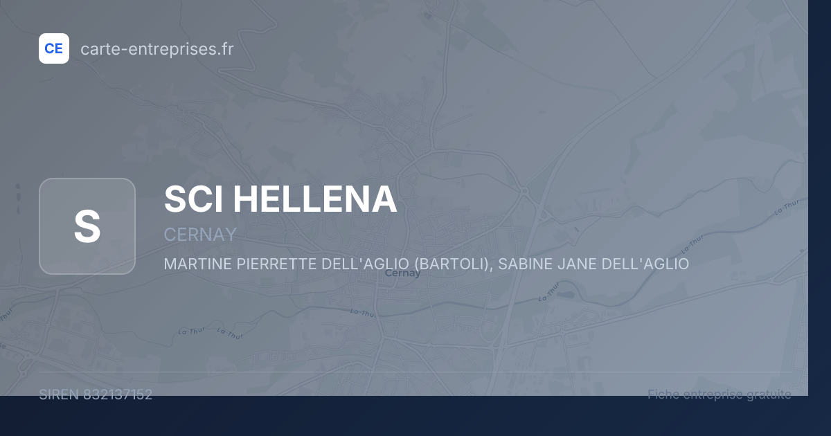 SCI HELLENA — 832137152 — fiche entreprise
