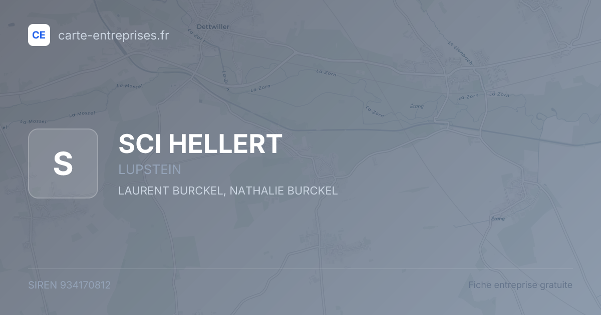 SCI HELLERT — 934170812 — fiche entreprise