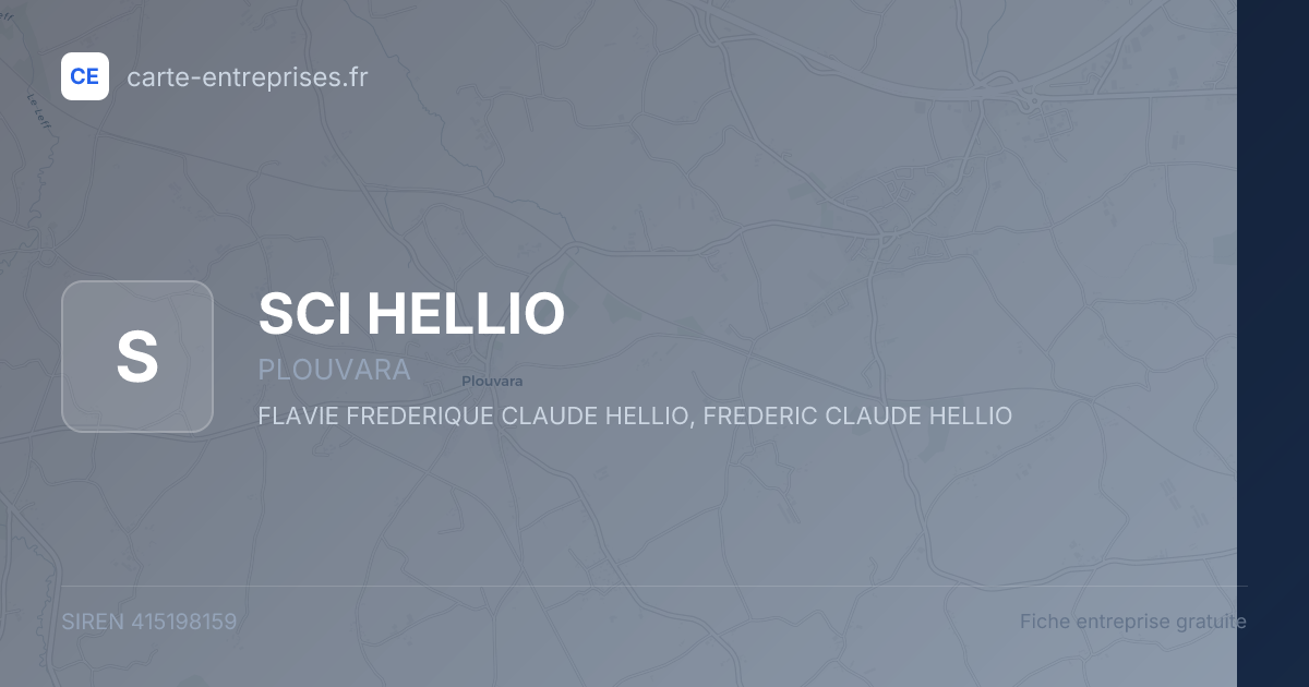 SCI HELLIO — 415198159 — fiche entreprise