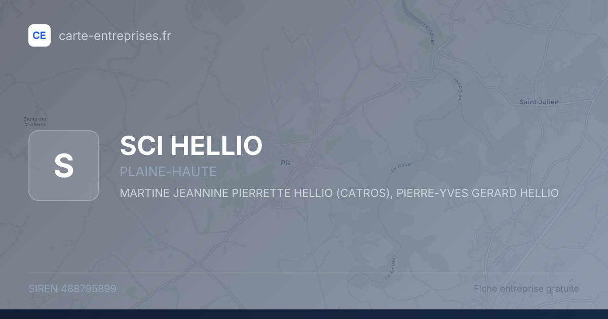 SCI HELLIO — 488795899 — fiche entreprise