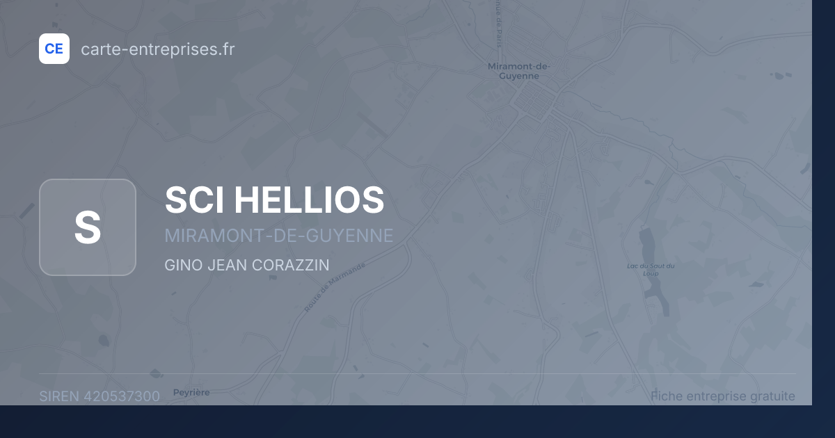 SCI HELLIOS — 420537300 — fiche entreprise