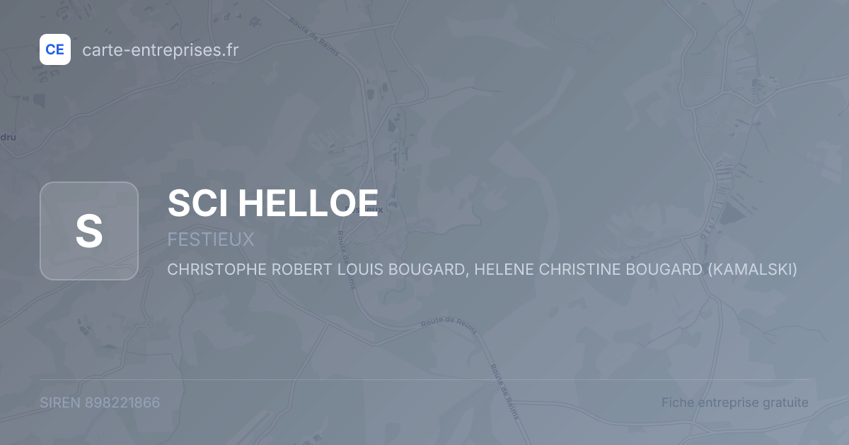SCI HELLOE — 898221866 — fiche entreprise