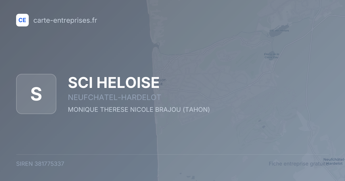 SCI HELOISE — 381775337 — fiche entreprise